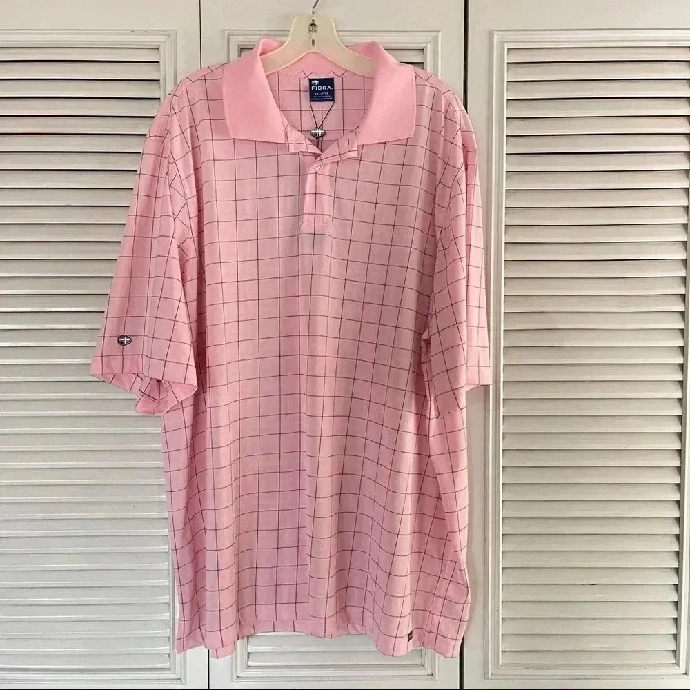 FIDRA Fancy Polo Golf Shirt Mens size XXL NWT